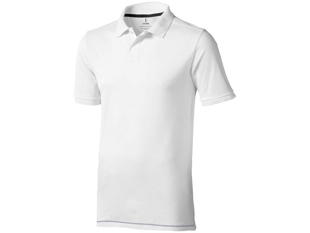 Рубашка поло Calgary мужская, белый/темно-синий