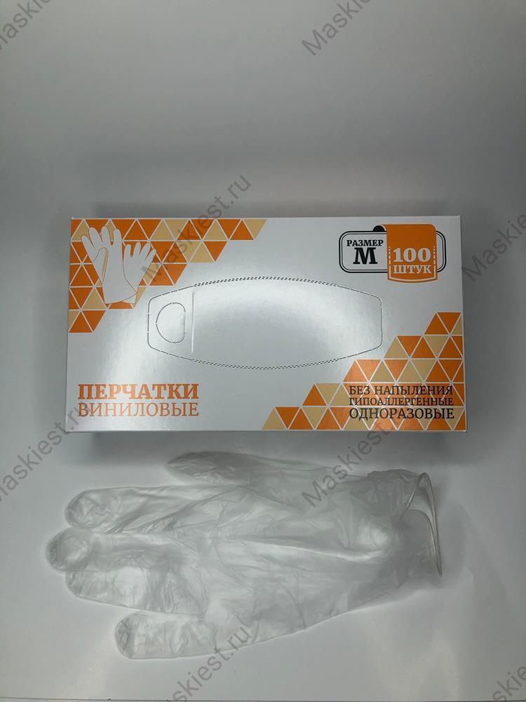 Каталог Перчатки виниловые, 100 шт. Размер М от интернет-магазина «7 Сувениров»
