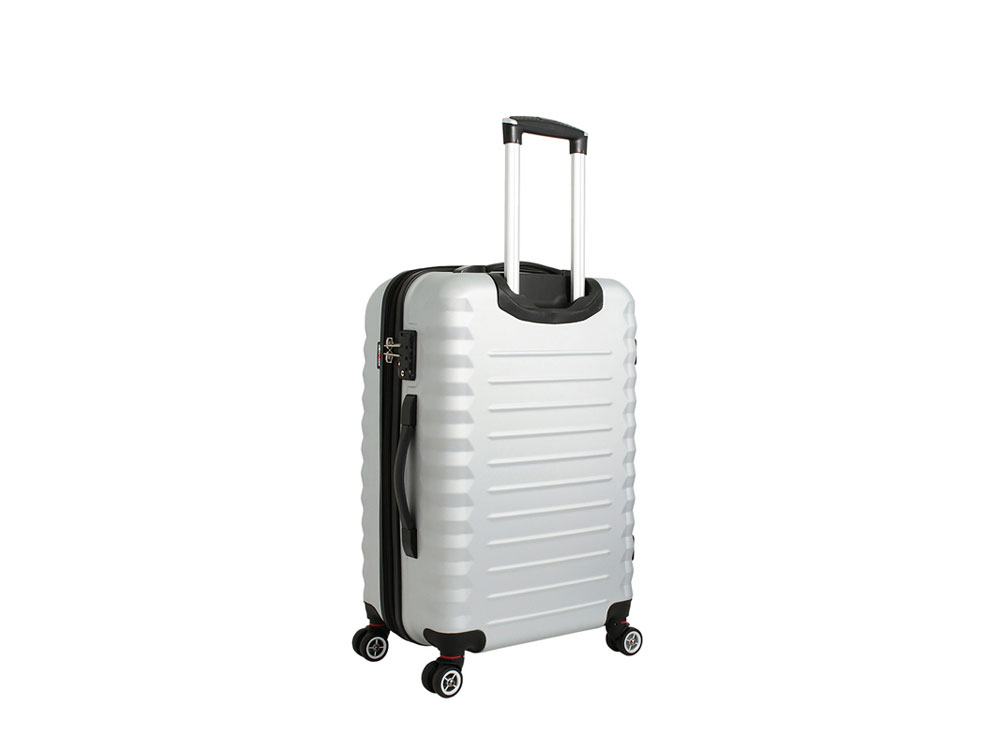 Чемодан SWISSGEAR FRIBOURG, АБС-пластик, 45x27x66 см, 64 л, серебристый