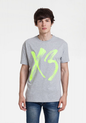 Футболка «ХЗ», серая, размер S