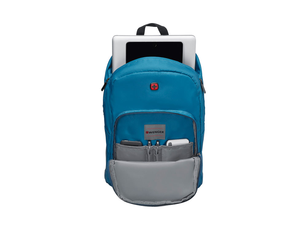 Рюкзак Crango WENGER 16'', синий, полиэстер, 31x17x46 см, 24 л