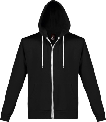 Толстовка на молнии Silver 280 черная, размер XS