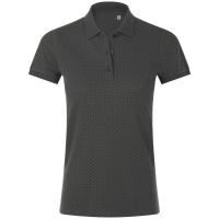 Каталог Рубашка поло женская Brandy Women, темно-серая с белым от интернет-магазина «7 Сувениров»