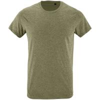 Каталог Футболка мужская приталенная REGENT FIT 150, меланж хаки от интернет-магазина «7 Сувениров»