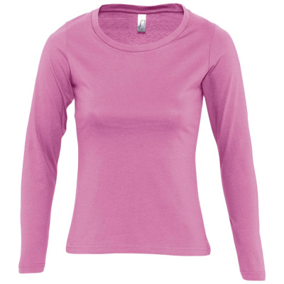 Футболка женская с длинным рукавом Majestic 150 розовая орхидея, размер S