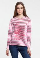 Каталог Футболка женская Grand Granat, белая с красным от интернет-магазина «7 Сувениров»