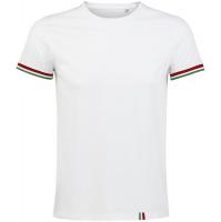 Каталог Футболка мужская Rainbow Men, белая с ярко-зеленым от интернет-магазина «7 Сувениров»