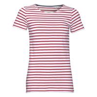 Каталог Футболка Miles Women белая с красным от интернет-магазина «7 Сувениров»