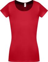 Каталог Футболка женская MOODY 160 красная от интернет-магазина «7 Сувениров»