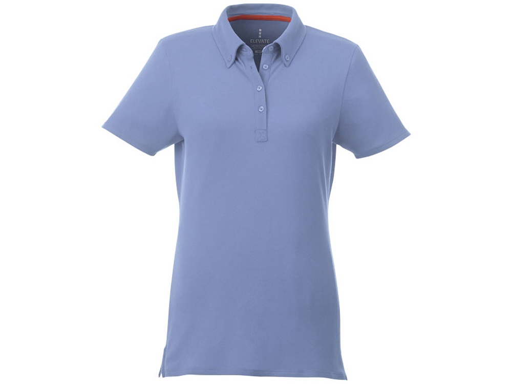 Женская футболка поло Atkinson с коротким рукавом и пуговицами, светло-синий