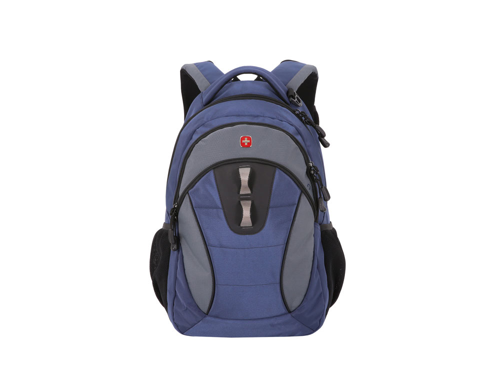 Рюкзак SWISSGEAR, 13, полиэстер, 35х15х46 см, 24 л, синий/серый