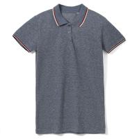 Каталог Рубашка поло женская Paname Women, голубой меланж от интернет-магазина «7 Сувениров»