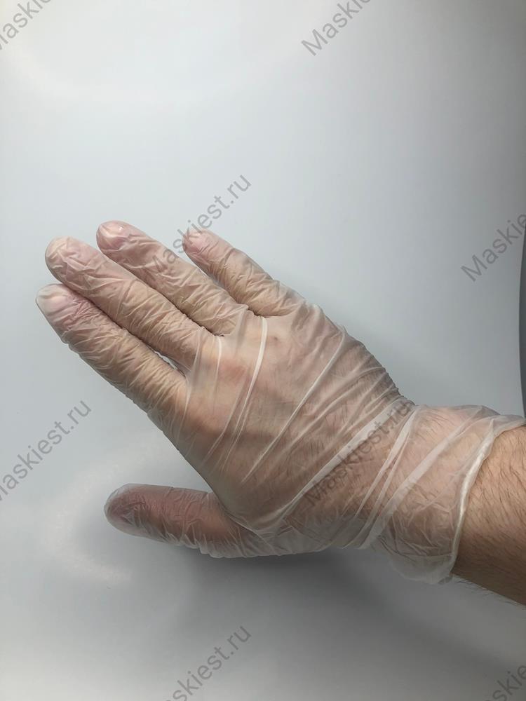 Каталог Перчатки виниловые, 100 шт. Размер L от интернет-магазина «7 Сувениров»