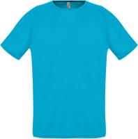 Каталог Футболка унисекс Sporty 140, бирюзовая от интернет-магазина «7 Сувениров»