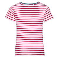 Каталог Футболка детская Miles Kids белая с красным от интернет-магазина «7 Сувениров»