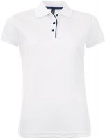 Каталог Рубашка поло женская Performer Women 180 белая от интернет-магазина «7 Сувениров»