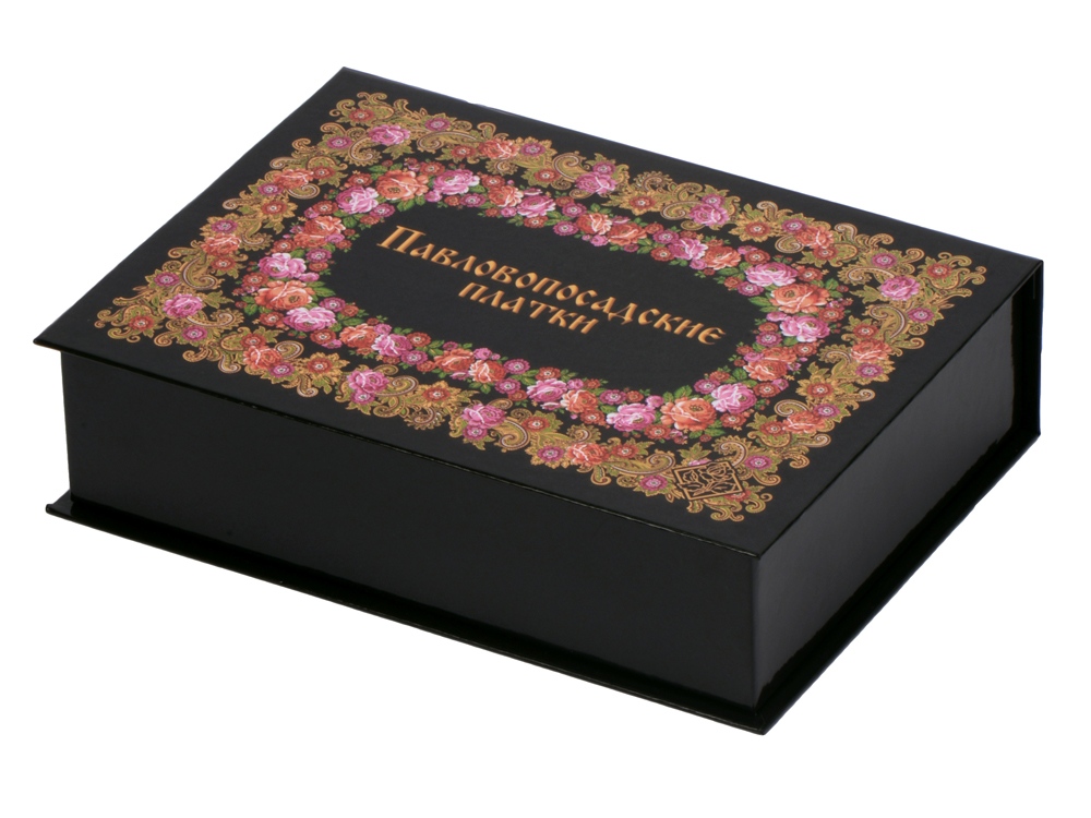 Павловопосадский платок, черный