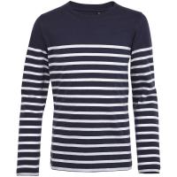 Каталог Футболка детская с длинным рукавом Matelot LSL Kids, синяя с белым от интернет-магазина «7 Сувениров»