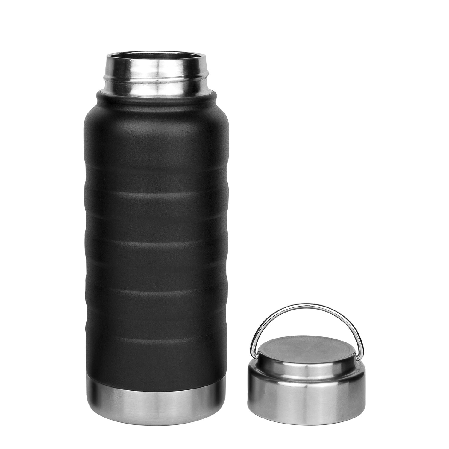 Каталог Термобутылка вакуумная герметичная Portobello, Garda, 530 ml, черная от интернет-магазина «7 Сувениров»