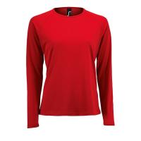 Каталог Футболка с длинным рукавом Sporty LSL Women, красная от интернет-магазина «7 Сувениров»