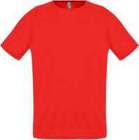 Каталог Футболка унисекс Sporty 140, красная от интернет-магазина «7 Сувениров»