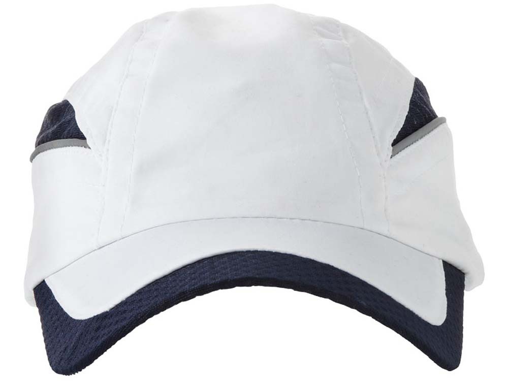 Бейсболка Qualifier 6-ти панельная, белый/темно-синий