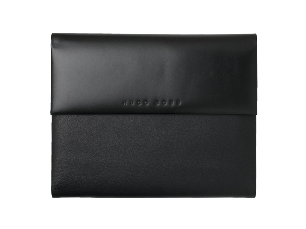 Папка для участника конференции формата А5 Caption Contrast Black. Hugo Boss, черный