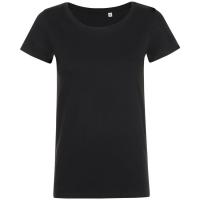 Каталог Футболка женская Mia, черная от интернет-магазина «7 Сувениров»