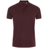 Каталог Рубашка поло мужская Brandy Men, бордовая с белым от интернет-магазина «7 Сувениров»