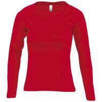 Каталог Футболка женская с длинным рукавом Majestic 150, красная от интернет-магазина «7 Сувениров»