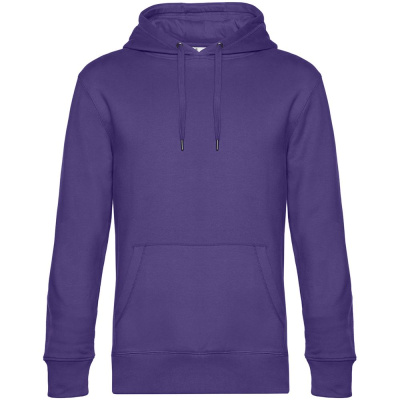 Толстовка с капюшоном унисекс King, фиолетовая, размер XS