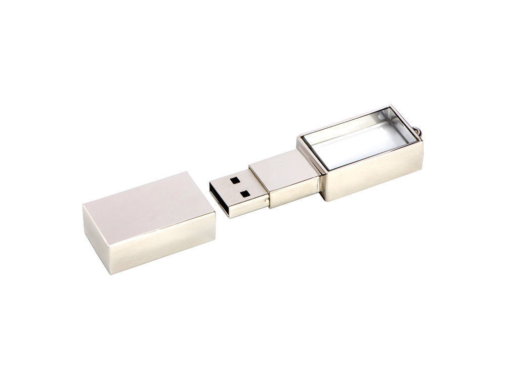 USB-флешка на 16 ГБ,  серебро