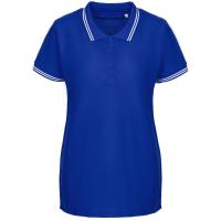 Каталог Рубашка поло женская Virma Stripes Lady, ярко-синяя от интернет-магазина «7 Сувениров»