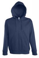 Каталог Толстовка мужская на молнии с капюшоном Seven Men, темно-синяя от интернет-магазина «7 Сувениров»