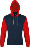 Каталог Толстовка на молнии Silver 280 темно-синяя с красным от интернет-магазина «7 Сувениров»