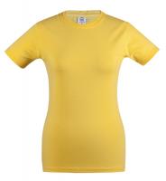 Каталог Футболка женская Unit Stretch 190 желтая от интернет-магазина «7 Сувениров»