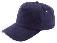 Каталог Бейсболка Unit Classic, темно-синяя с белым кантом от интернет-магазина «7 Сувениров»