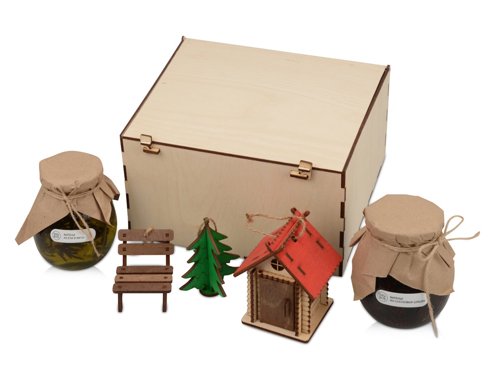 Подарочный набор Decoration Deluxe с двумя видами варенья, натуральный