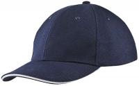 Каталог Бейсболка Unit Generic, темно-синяя с белым кантом от интернет-магазина «7 Сувениров»