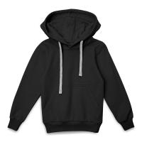 Каталог Толстовка с капюшоном детская Kirenga Kids, черная от интернет-магазина «7 Сувениров»