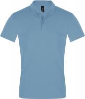 Каталог Рубашка поло мужская Perfect Men 180 голубая от интернет-магазина «7 Сувениров»