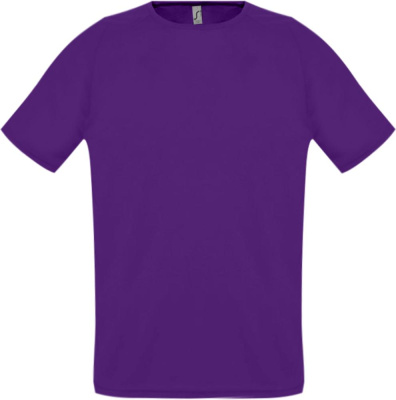 Футболка унисекс Sporty 140 темно-фиолетовая, размер XS