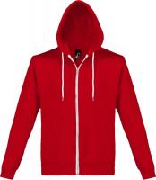 Каталог Толстовка на молнии Silver 280 красная от интернет-магазина «7 Сувениров»