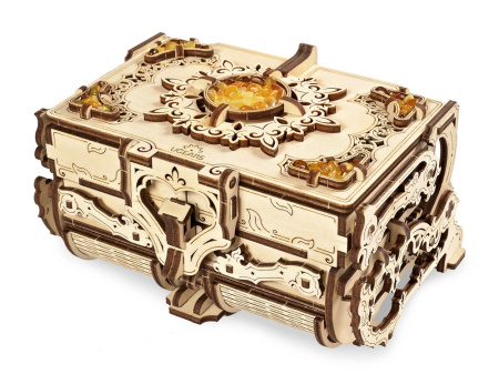 Каталог 3D-ПАЗЛ UGEARS Янтарная шкатулка от интернет-магазина «7 Сувениров»