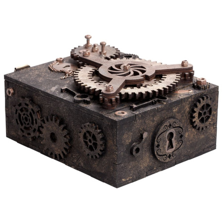 Каталог Шкатулка с секретом Gearbox, большая от интернет-магазина «7 Сувениров»