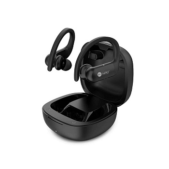 Каталог Наушники беспроводные с зарядным боксом HIPER TWS SPORT V2, цвет черный от интернет-магазина «7 Сувениров»