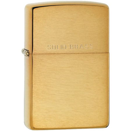 Каталог Зажигалка Zippo Classic Brushed, золотистая от интернет-магазина «7 Сувениров»
