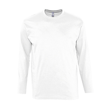 Каталог Футболка мужская с длинным рукавом MONARCH, белый, S, 100% хлопок, 150 г/м2 от интернет-магазина «7 Сувениров»