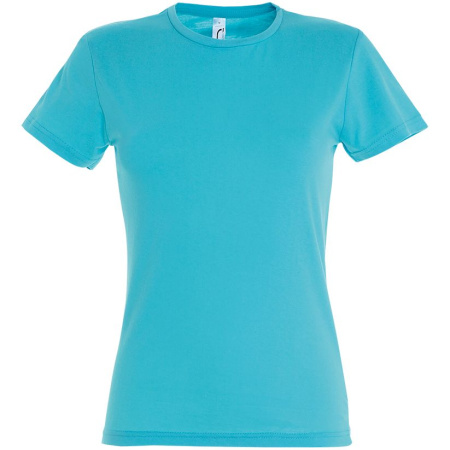 Каталог Футболка женская Miss 150, бирюзовая от интернет-магазина «7 Сувениров»