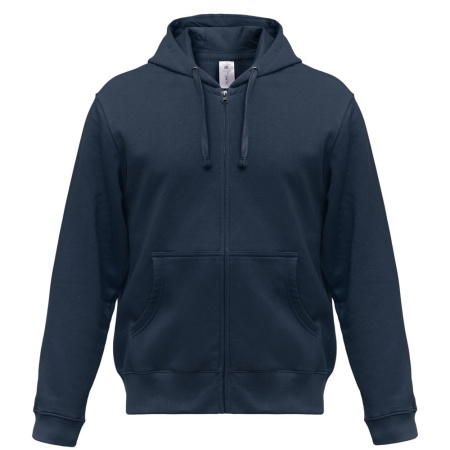 Каталог Толстовка мужская Hooded Full Zip темно-синяя от интернет-магазина «7 Сувениров»